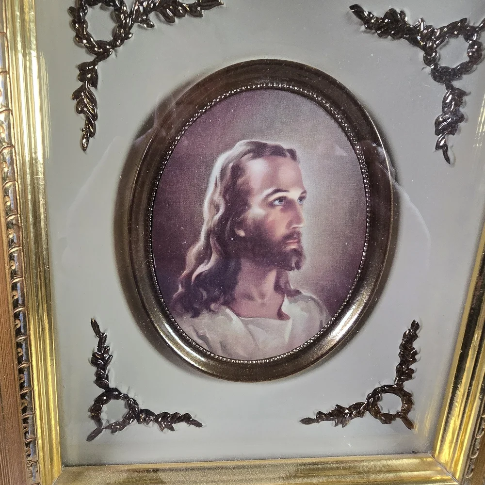Vintage Head Of Christ By American Artist Warner Sallman
